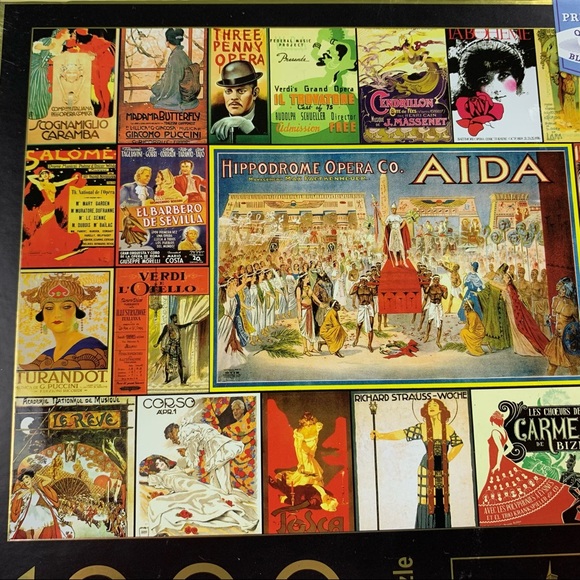 VINTAGE OPERA POSTER Big Ben Luxe 1000 Piece Puzzle 20’s 30’s Art Deco Collage - Picture 2 of 8